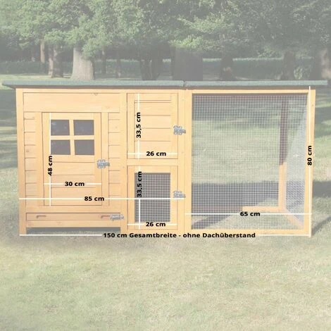 BB-LOISIRAM Poulailler Pour Jardin Exteieure 5 Poules R 150 X 80 X 68 Cm - Modele 147 FLEXI Standard 2 BB-LOISIRAM Poulailler Pour Jardin Exteieure 5 Poules R 150 X 80 X 68 Cm - Modele 147 FLEXI Standard – Image 2