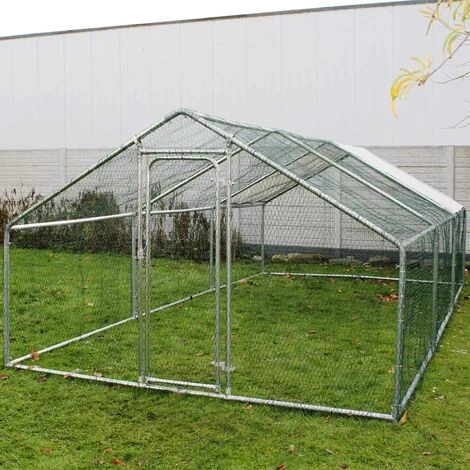 WILTEC Enclos Extérieur Volière Poulailler Clapier De Lapin Cage Pour Petits Animaux 6x3x2m Auvent 1 WILTEC Enclos Extérieur Volière Poulailler Clapier De Lapin Cage Pour Petits Animaux 6x3x2m Auvent