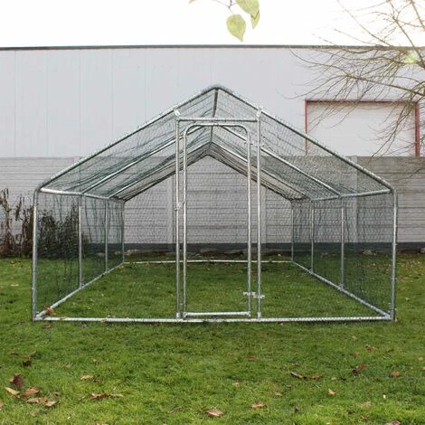 WILTEC Enclos Extérieur Volière Poulailler Clapier De Lapin Cage Pour Petits Animaux 6x3x2m Auvent 3 WILTEC Enclos Extérieur Volière Poulailler Clapier De Lapin Cage Pour Petits Animaux 6x3x2m Auvent – Image 3