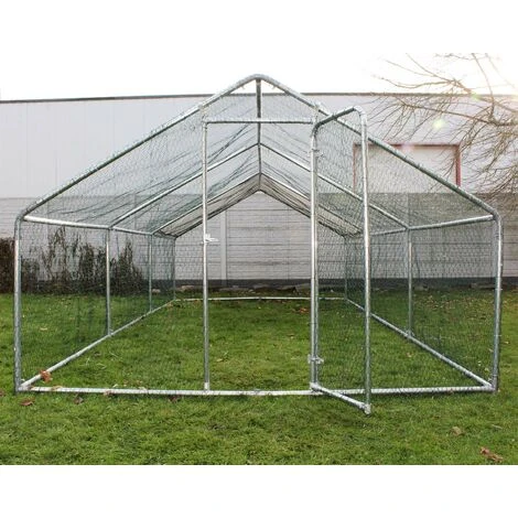 WILTEC Enclos Extérieur Volière Poulailler Clapier De Lapin Cage Pour Petits Animaux 6x3x2m Auvent 5 WILTEC Enclos Extérieur Volière Poulailler Clapier De Lapin Cage Pour Petits Animaux 6x3x2m Auvent – Image 5
