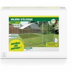 TERRE JARDIN Enclos Poulailler / Volière Extérieur 12m2 7 TERRE JARDIN Enclos Poulailler / Volière Extérieur 12m2 -Polire Soldes Boutique 10347887 3