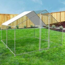 IDMARKET Enclos Poulailler 9 M² Parc Grillagé 3x3 M Acier Galvanisé - Naturel 9 IDMARKET Enclos Poulailler 9 M² Parc Grillagé 3x3 M Acier Galvanisé - Naturel -Polire Soldes Boutique 10649286 5