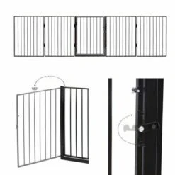 MUCOLA Grille De Protection De Cheminée Grille De Protection Escalier Bébé Enfant Animal 300cm Métal -Polire Soldes Boutique 12668451 4