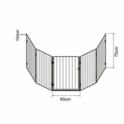 MUCOLA Grille De Protection De Cheminée Grille De Protection Escalier Bébé Enfant Animal 300cm Métal -Polire Soldes Boutique 12668451 5
