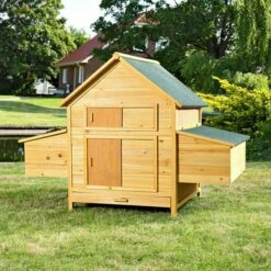 MUCOLA Poulailler, Clapier, Cages à Lapin En Bois En Libre Parcours XXL -Polire Soldes Boutique 12668479 3