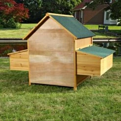 MUCOLA Poulailler, Clapier, Cages à Lapin En Bois En Libre Parcours XXL -Polire Soldes Boutique 12668479 5