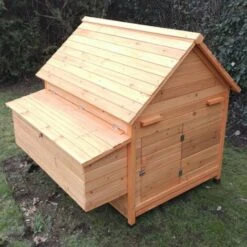 CHEMIN DES POULAILLERS Poulailler Cémani Xl Toit Bois 6 À 10 Poules -Polire Soldes Boutique 13510114 4