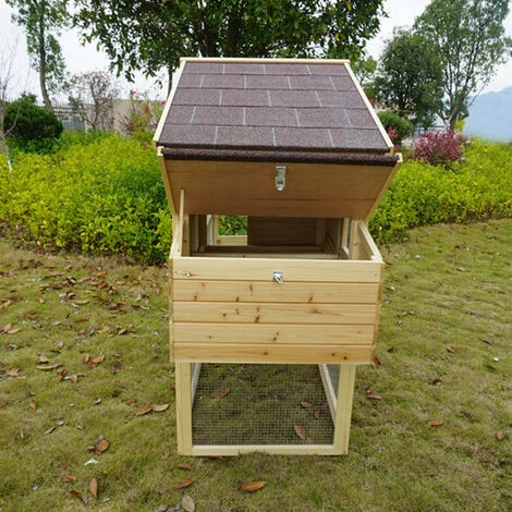 CHEMIN DES POULAILLERS Poulailler Jersey Toit Shingle Avec Parc 4 À 6 Poules 5 CHEMIN DES POULAILLERS Poulailler Jersey Toit Shingle Avec Parc 4 À 6 Poules – Image 5