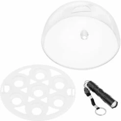 INCUBATO Couveuse Semi Automatique Incubateur Digital LED Machine À Couver 7 Oeufs Poule - Marron, Blanc -Polire Soldes Boutique 14193083 5