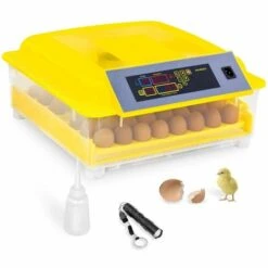 INCUBATO Couveuse Automatique Incubateur Digital Led Machine À Couver 80W 48 Oeufs - Gris