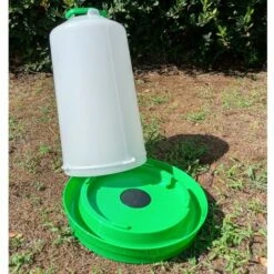 CHEMIN DES POULAILLERS Abreuvoir Poule En Plastique Premium Avec Poignée Et Bouchon 12l Vert - Gaun -Polire Soldes Boutique 14608889 4