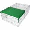 WILTEC Parc Enclos Petits Animaux Domestiques 183 X 122 X 60 Cm Clôture Protection Solaire Verrouillable