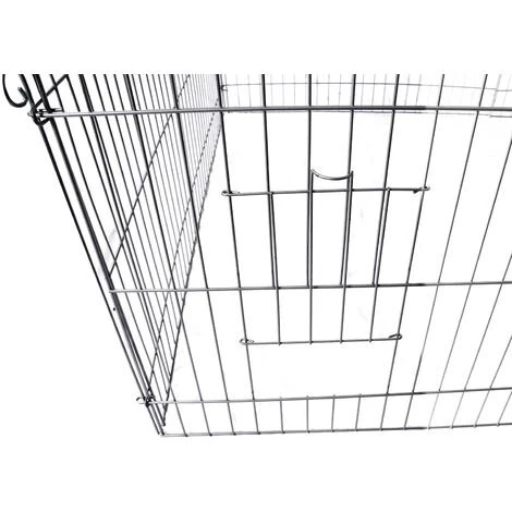 WILTEC Parc Enclos Petits Animaux Domestiques 183 X 122 X 60 Cm Clôture Protection Solaire Verrouillable 3 WILTEC Parc Enclos Petits Animaux Domestiques 183 X 122 X 60 Cm Clôture Protection Solaire Verrouillable – Image 3