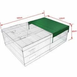 WILTEC Parc Enclos Petits Animaux Domestiques 183 X 122 X 60 Cm Clôture Protection Solaire Verrouillable 9 WILTEC Parc Enclos Petits Animaux Domestiques 183 X 122 X 60 Cm Clôture Protection Solaire Verrouillable -Polire Soldes Boutique 14647836 5