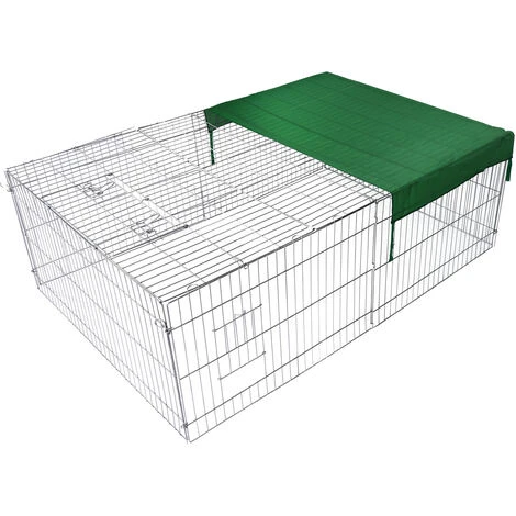 WILTEC Parc Enclos Petits Animaux Domestiques 216 X 116 X 65 Cm Clôture Protection Solaire Verrouillable 2 WILTEC Parc Enclos Petits Animaux Domestiques 216 X 116 X 65 Cm Clôture Protection Solaire Verrouillable – Image 2