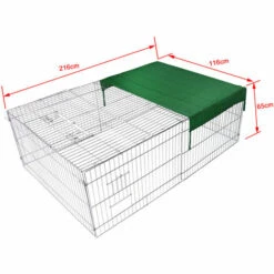 WILTEC Parc Enclos Petits Animaux Domestiques 216 X 116 X 65 Cm Clôture Protection Solaire Verrouillable 9 WILTEC Parc Enclos Petits Animaux Domestiques 216 X 116 X 65 Cm Clôture Protection Solaire Verrouillable -Polire Soldes Boutique 14647839 5