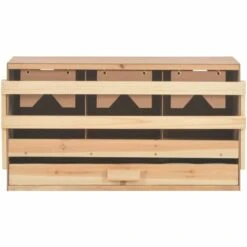 Pondoir 3 Compartiments 72x33x38 Cm Pinède Solide VidaXL 9 Pondoir 3 Compartiments 72x33x38 Cm Pinède Solide VidaXL -Polire Soldes Boutique 15011242 5