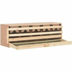 Pondoir 5 Compartiments 117x33x38 Cm Pinède Solide VidaXL -Polire Soldes Boutique 15011248 3