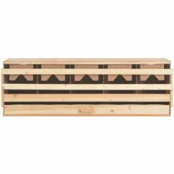 Pondoir 5 Compartiments 117x33x38 Cm Pinède Solide VidaXL -Polire Soldes Boutique 15011248 5