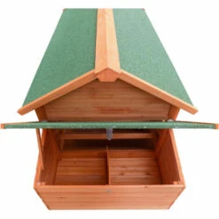 WILTEC Poulailler Enclos Et Abri Spacieux Bois D'épicéa Toit En Bitume 1710x800x1100 Mm Élevage Basse-cour -Polire Soldes Boutique 1526565 3