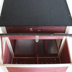 WILTEC Poulailler XXL Avec Nichoir & Abri Spacieux Bois D'épicéa Avec Toit En Bitume 2010x813x1165mm -Polire Soldes Boutique 1526572 3