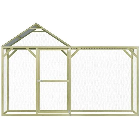 VidaXL Poulailler 3x1,5x2 M Pinède Imprégnée - Vert 2 VidaXL Poulailler 3x1,5x2 M Pinède Imprégnée - Vert – Image 2