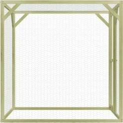 VidaXL Poulailler 1,5x1,5x1,5 M Pinède Imprégnée - Vert -Polire Soldes Boutique 15373739 3