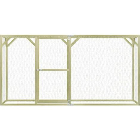 VidaXL Poulailler 1,5x3x1,5 M Pinède Imprégnée - Vert 2 VidaXL Poulailler 1,5x3x1,5 M Pinède Imprégnée - Vert – Image 2