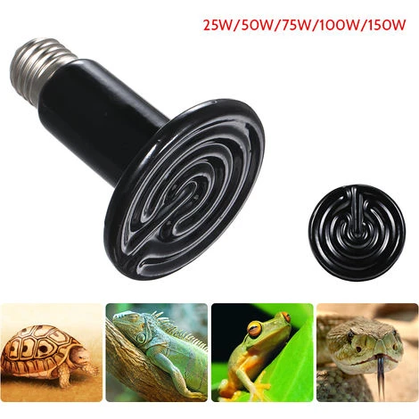 ASUPERMALL Ac110-120V 100W En Ceramique Lumiere Emettrice De Chaleur, Base E26 / E27 2 ASUPERMALL Ac110-120V 100W En Ceramique Lumiere Emettrice De Chaleur, Base E26 / E27 – Image 2