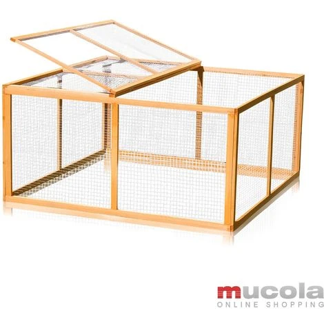 MUCOLA Cage à Lapin Petit Animal Huche à Bois Enclos Extérieur Libre XXL 1 MUCOLA Cage à Lapin Petit Animal Huche à Bois Enclos Extérieur Libre XXL