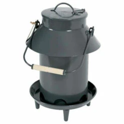 Mangeoire ZOLUX Sur Pied - Avec Toit - Métal - Gris - 3,5Kg - 175645