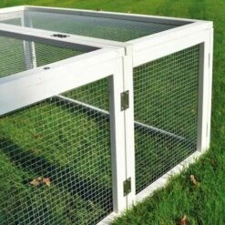BBLOISIRAM Clapier Lapins Rabbit Run 2020 Exterieur- Cage Mobile -Couleur Blanc -Polire Soldes Boutique 16635854 3