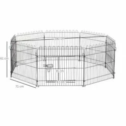 PawHut Parc Enclos Pour Chiens Chiots Animaux Domestiques Diamètre 158 Cm 8 Panneaux 71L X 61H Cm Noir 7 PawHut Parc Enclos Pour Chiens Chiots Animaux Domestiques Diamètre 158 Cm 8 Panneaux 71L X 61H Cm Noir -Polire Soldes Boutique 17063393 3