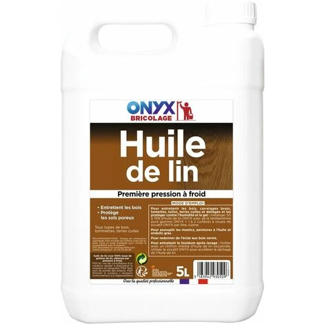 Huile De Lin Bidon 5 Litres - ONYX 1 Huile De Lin Bidon 5 Litres - ONYX
