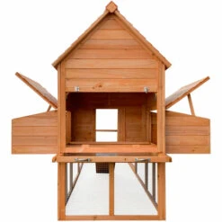 WILTEC Poulailler 310x150x150cm Bois Nichoir & Enclos Bac Amovible Nettoyage Abri & Enclos 8 WILTEC Poulailler 310x150x150cm Bois Nichoir & Enclos Bac Amovible Nettoyage Abri & Enclos -Polire Soldes Boutique 17613616 4