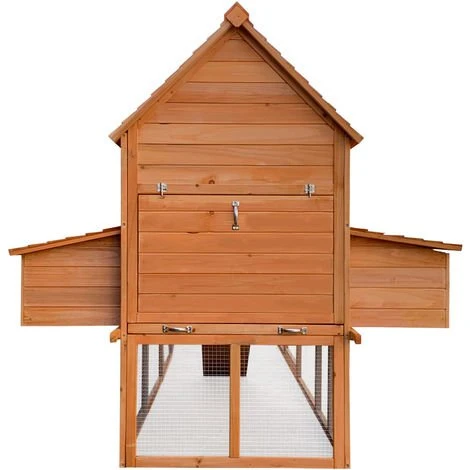 WILTEC Poulailler 310x150x150cm Bois Nichoir & Enclos Bac Amovible Nettoyage Abri & Enclos 5 WILTEC Poulailler 310x150x150cm Bois Nichoir & Enclos Bac Amovible Nettoyage Abri & Enclos – Image 5