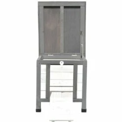 MUCOLA Maison De Chat Blanc/gris Maison De Chat Extérieur Chat Grotte Litière Boîte De Bois Maison De Chat -Polire Soldes Boutique 18032209 3