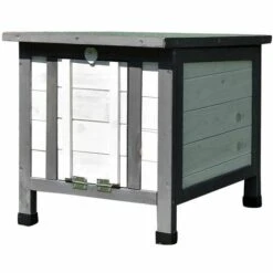 MUCOLA Maison De Chat Blanc/gris Maison De Chat Extérieur Chat Grotte Litière Boîte De Bois Maison De Chat -Polire Soldes Boutique 18032209 4