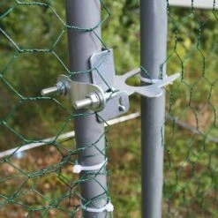 MONSTER SHOP Enclos Poulailler Extérieur 4mx6mx2m Volière Acier Galvanisé Volaille Cage Animal Chien Lapin Canard Bâche Toit GRATIS - Argent 8 MONSTER SHOP Enclos Poulailler Extérieur 4mx6mx2m Volière Acier Galvanisé Volaille Cage Animal Chien Lapin Canard Bâche Toit GRATIS - Argent -Polire Soldes Boutique 18302138 4