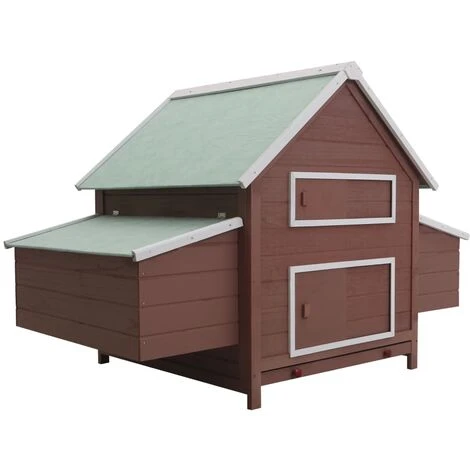 Poulailler Marron 157x97x110 Cm Bois VidaXL 1 Poulailler Marron 157x97x110 Cm Bois VidaXL