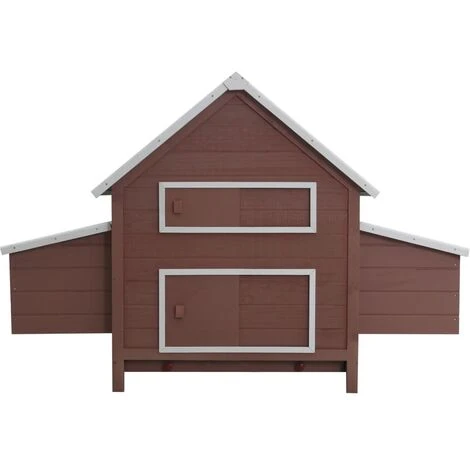 Poulailler Marron 157x97x110 Cm Bois VidaXL 3 Poulailler Marron 157x97x110 Cm Bois VidaXL – Image 3