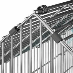 DEUBA Enclos Lapin Métal Extérieur Parc Clapier à Lapin 180x75cm Toit Amovible Bache Protection UV Inclus Vert -Polire Soldes Boutique 18476638 4