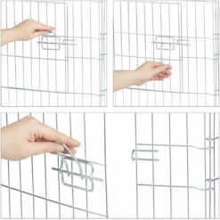 Relaxdays Enclos Avec Couverture En Filet, Lapins, Cochons D’inde, Extérieur, élevage, HlP 60x150x150 Cm, Argent 8 Relaxdays Enclos Avec Couverture En Filet, Lapins, Cochons D’inde, Extérieur, élevage, HlP 60x150x150 Cm, Argent -Polire Soldes Boutique 19499157 4