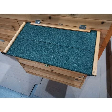 POULAILLER DIRECT Pondoir Supplémentaire Pour Poulailler Landais Et Challans Toit Shingle Vert 1 POULAILLER DIRECT Pondoir Supplémentaire Pour Poulailler Landais Et Challans Toit Shingle Vert