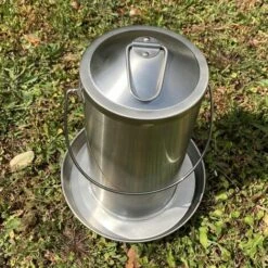 POULAILLER DIRECT Abreuvoir Poule En Acier Inoxydable 4l - Gaun -Polire Soldes Boutique 19946890 3