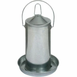 CHEMIN DES POULAILLERS Abreuvoir Poule En Acier Galvanisé Avec Anse 4l - Gaun