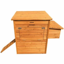 POULAILLER DIRECT Poulailler Barbu M 6 À 8 Poules Toit Bois Ouvrant -Polire Soldes Boutique 2091070 4