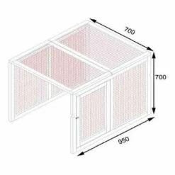 POULAILLER DIRECT Extension Parc Grillagé Poulailler Barbu S Et Barbu M -Polire Soldes Boutique 2091073 3