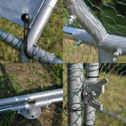 WILTEC Enclos Extérieur XXL 6x3x2m Grand Espace Auvent étanche Et Résistant Porte Verrouillable Volière -Polire Soldes Boutique 21512874 3