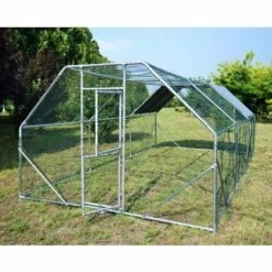 WILTEC Enclos Extérieur XXL 6x3x2m Grand Espace Auvent étanche Et Résistant Porte Verrouillable Volière -Polire Soldes Boutique 21512874 4